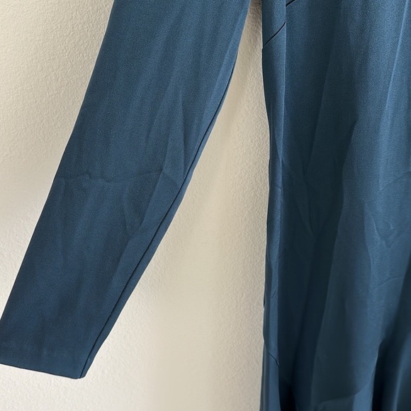 Jason Wu Grey Crew Neck Midi Satin Dress - Picture 6 of 9